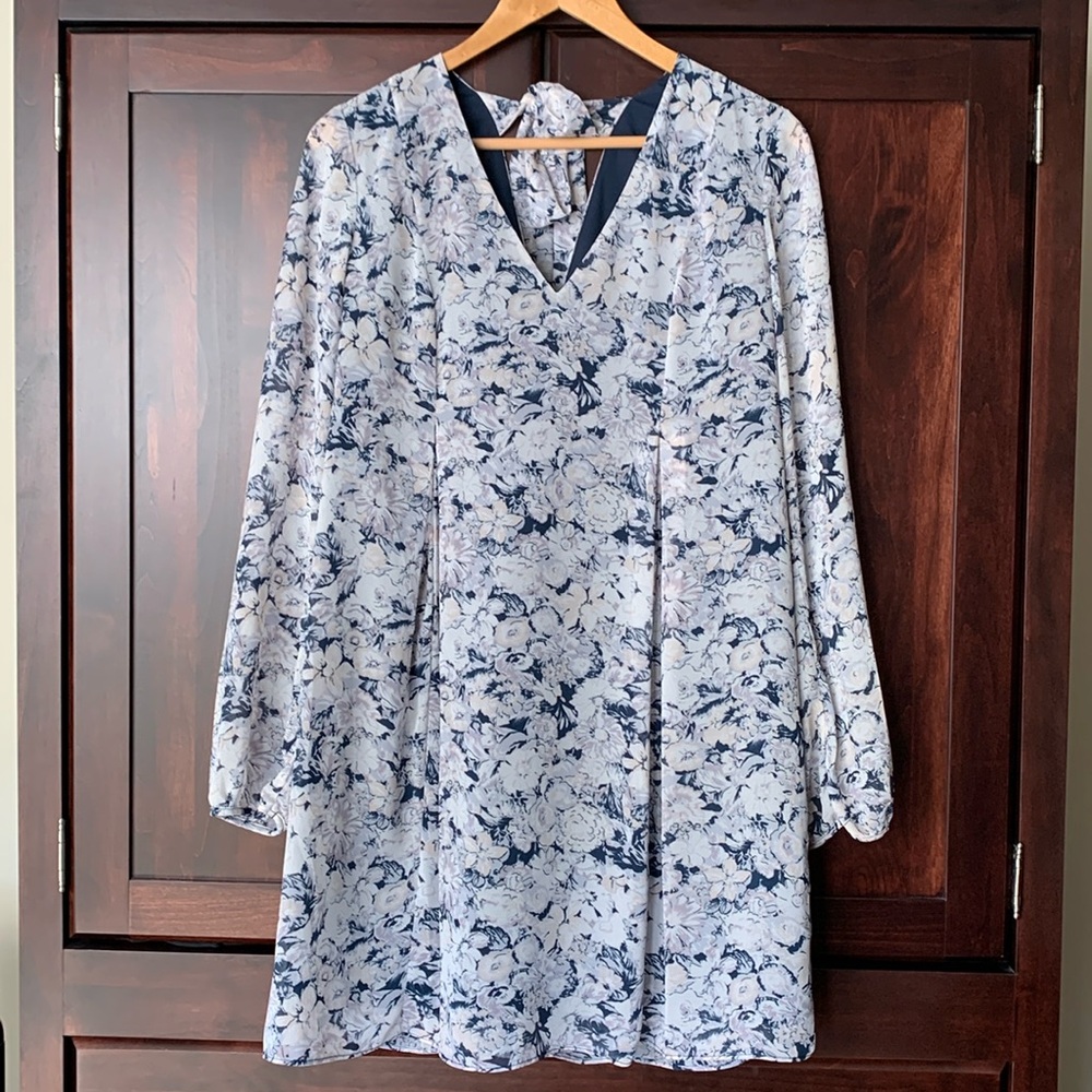 BCBG lavendar mist fully lined dress